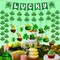31Pcs St Patricks Day Decorations Pre-Assembled Shamrock Lucky Banner Garlands Clover Hanging Swirls Irish Decor for Home Saint Patrick Party Supplies